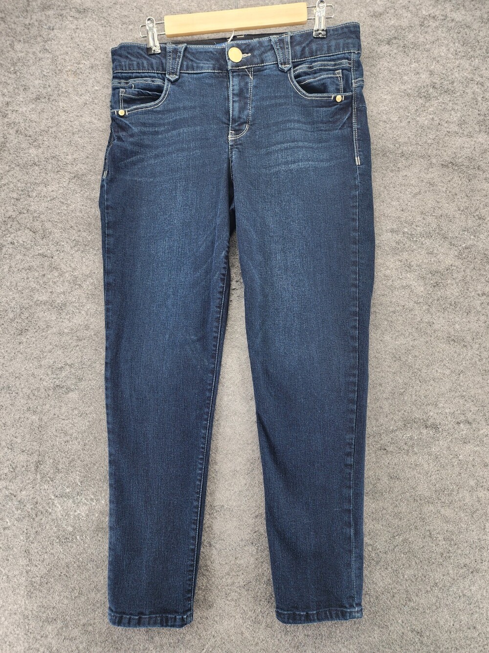 Democracy Jeans Womens 8 Ab Solution Skinny Blue Denim